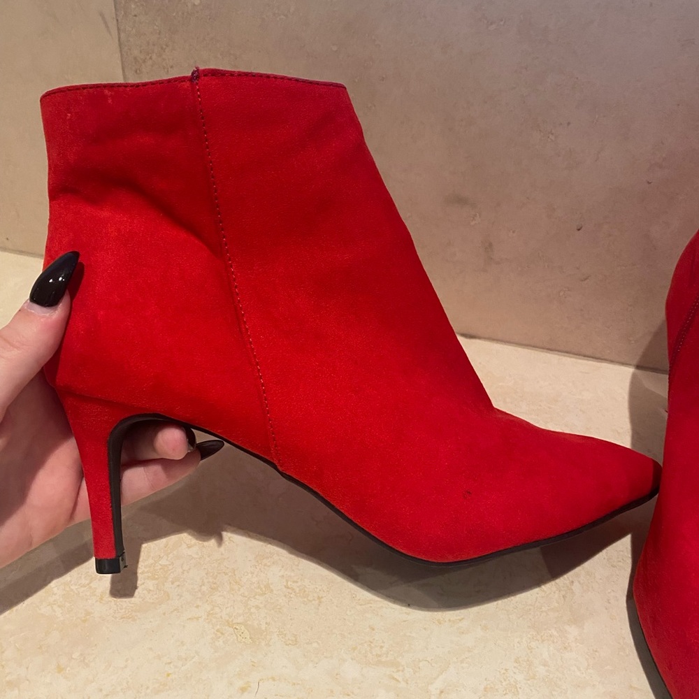 Red Heeled Ankle Boots